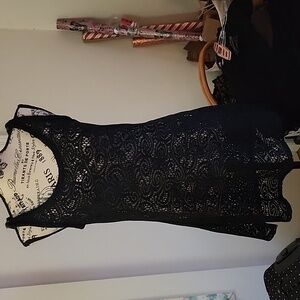 Croft&Barrow black lace swim coverup